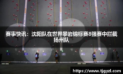 赛事快讯：沈阳队在世界攀岩锦标赛8强赛中拦截扬州队